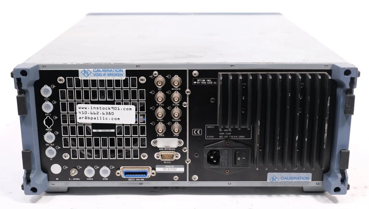 Rohde & Schwarz SMP 02 Signal Generator 10 kHz to 20 GHz B11 1035.5505.02