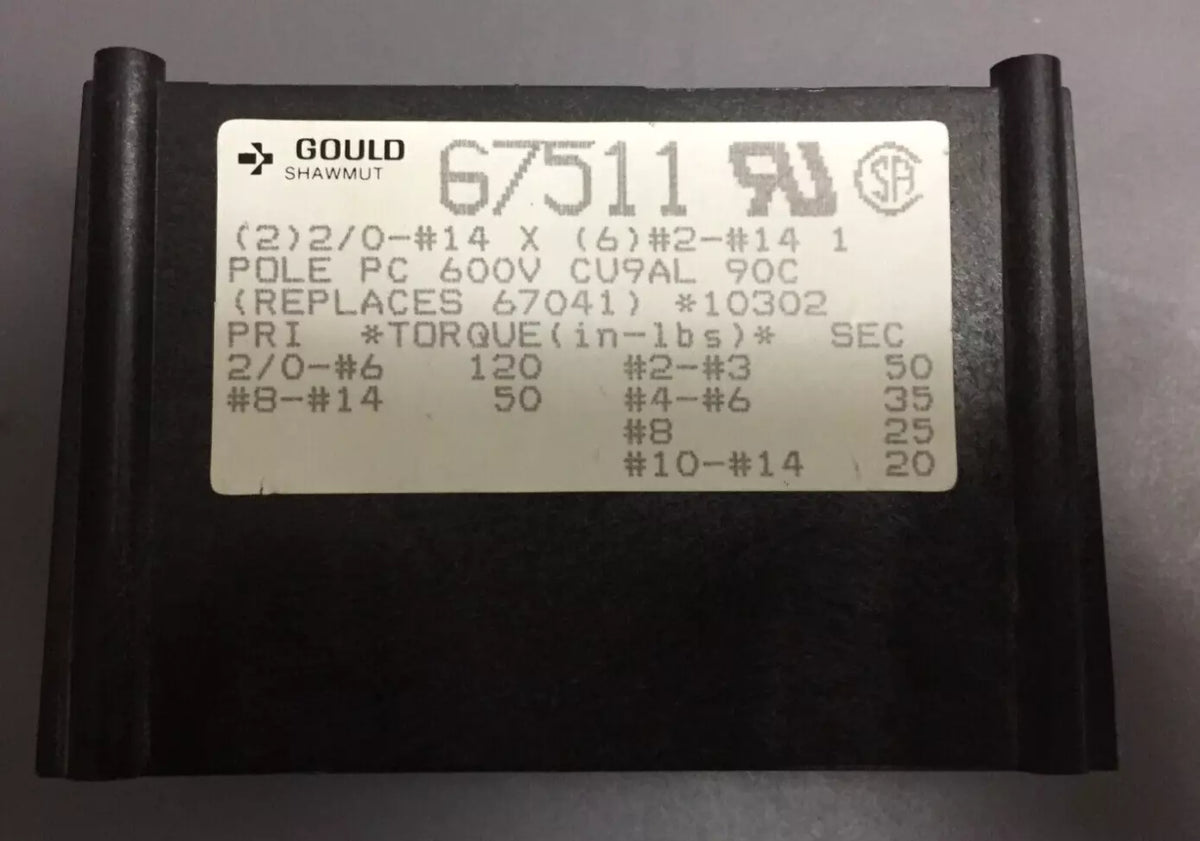 Gould Shawmut 67511 Power Distribution Block