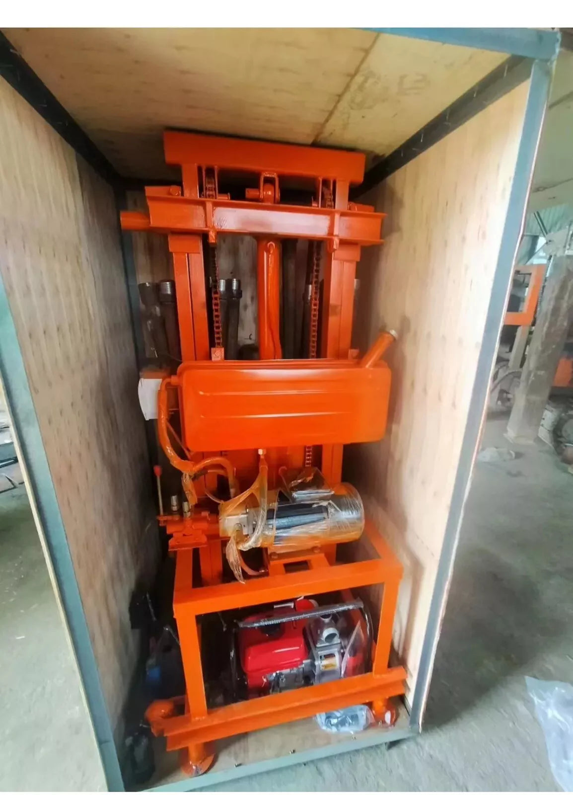 Electric Hydraulic Drilling Rig Small 100m 4000W Water Well Rig