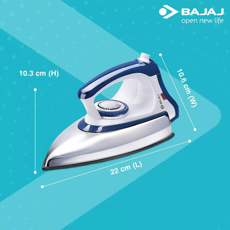 Bajaj Majesty DX-11 1000W Dry Iron with Advance Soleplate and Anti-bacterial