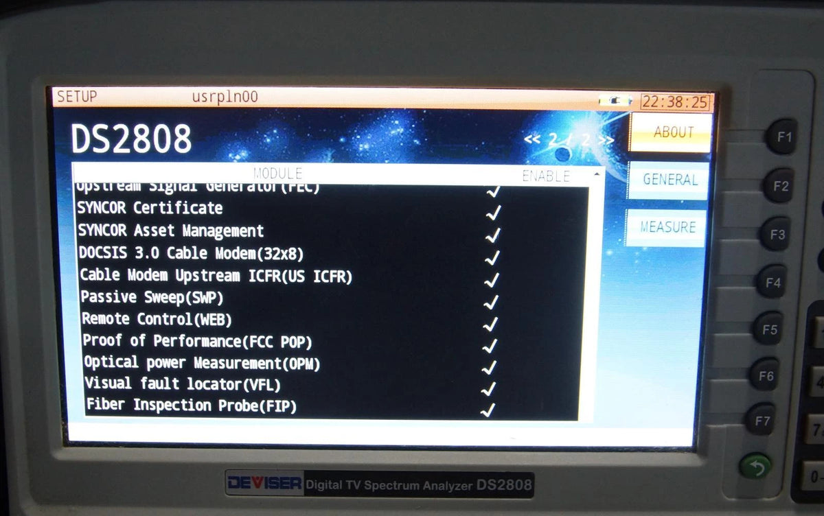 DEVISER DS2808 Cable TV Digital Spectrum Analyzer