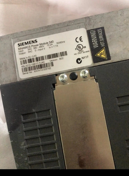 Siemens 6SL3210-1SE17-7UA0 Inverter Drive Module