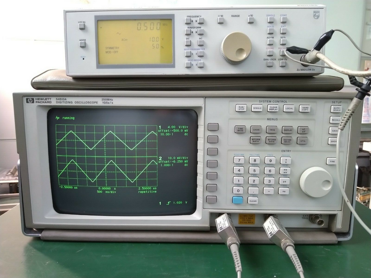 HP 54510A Digitizing Oscilloscope 250MHz, 1GSa/s w/HP 10441A probes *2pcs