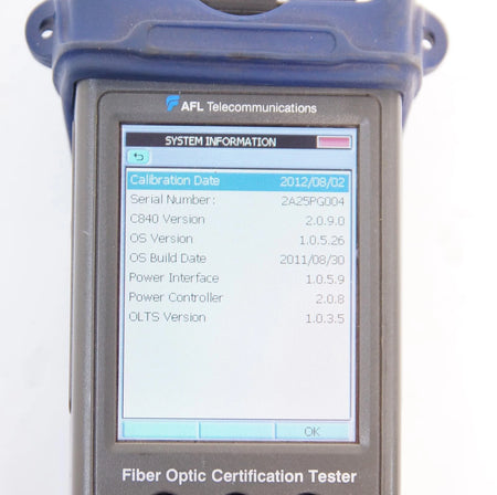 AFL Telecommunications / NOYES C840 QUAD Fiber Optic Certification Tester
