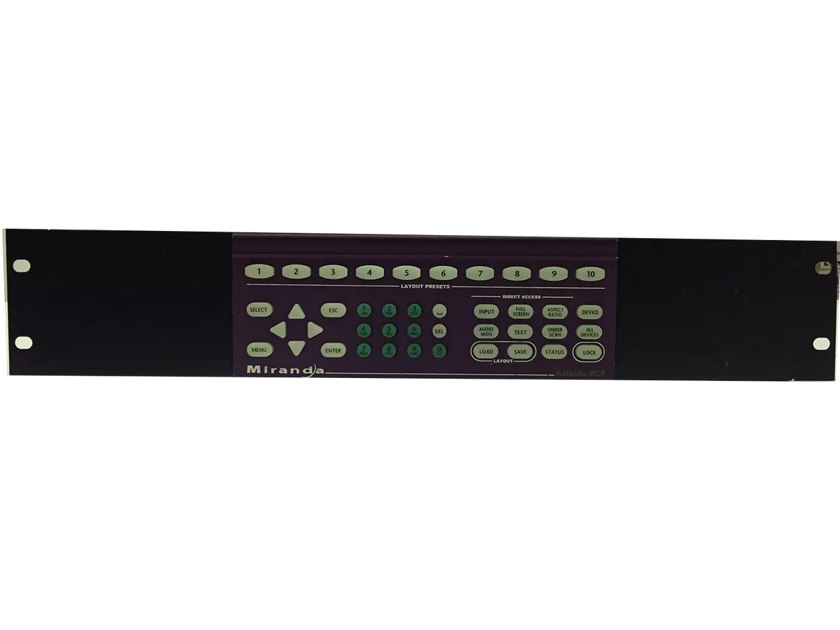 Miranda KALEIDO RCP: Professional Remote Camera Control Panel