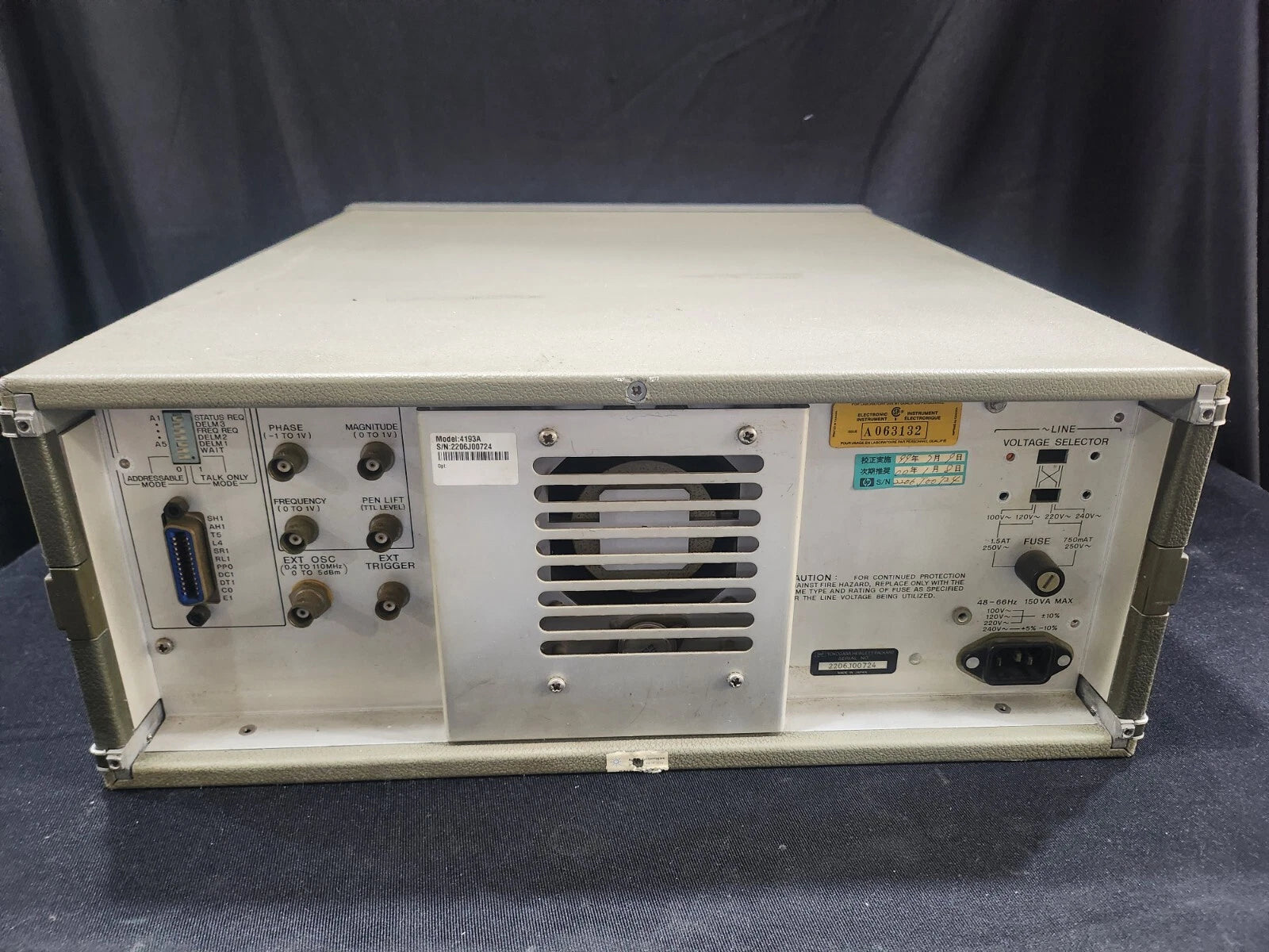 HP 4193A Vector Impedance Meter AS-IS (0724)