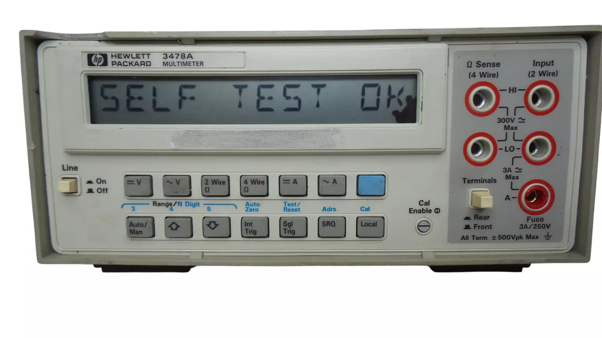 HP 3478A Multimeter - High Accuracy Digital Equipment