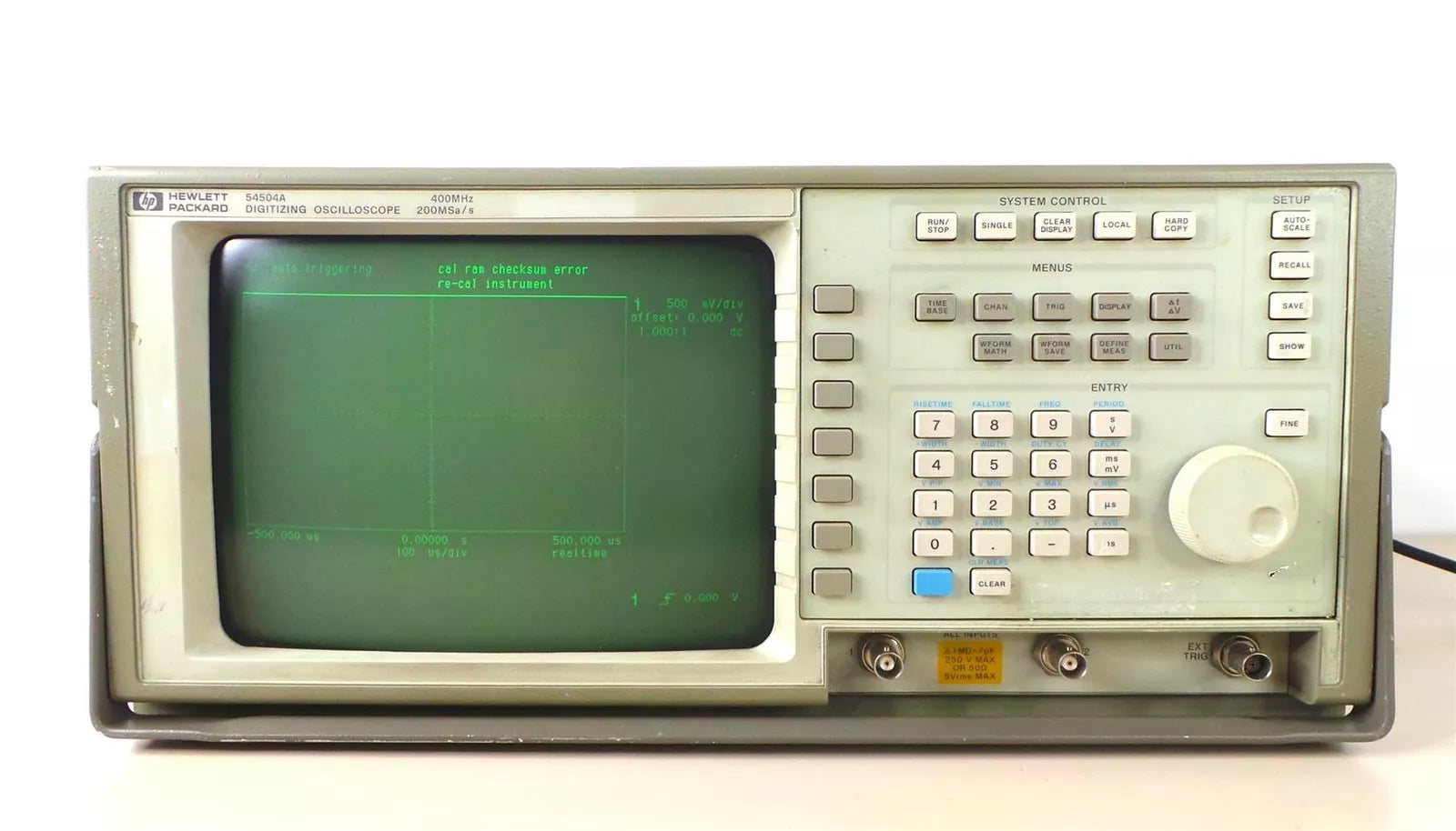 HP 54504A 400MHz 200MSa/s Digitizing Oscilloscope