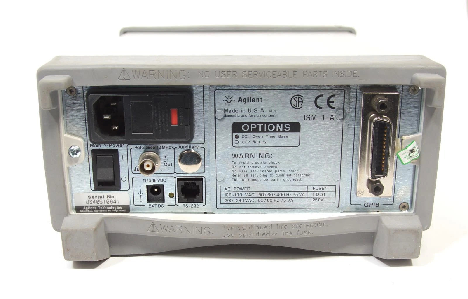 Agilent Keysight 53151A 26.5GHz CW Microwave Frequency Counter