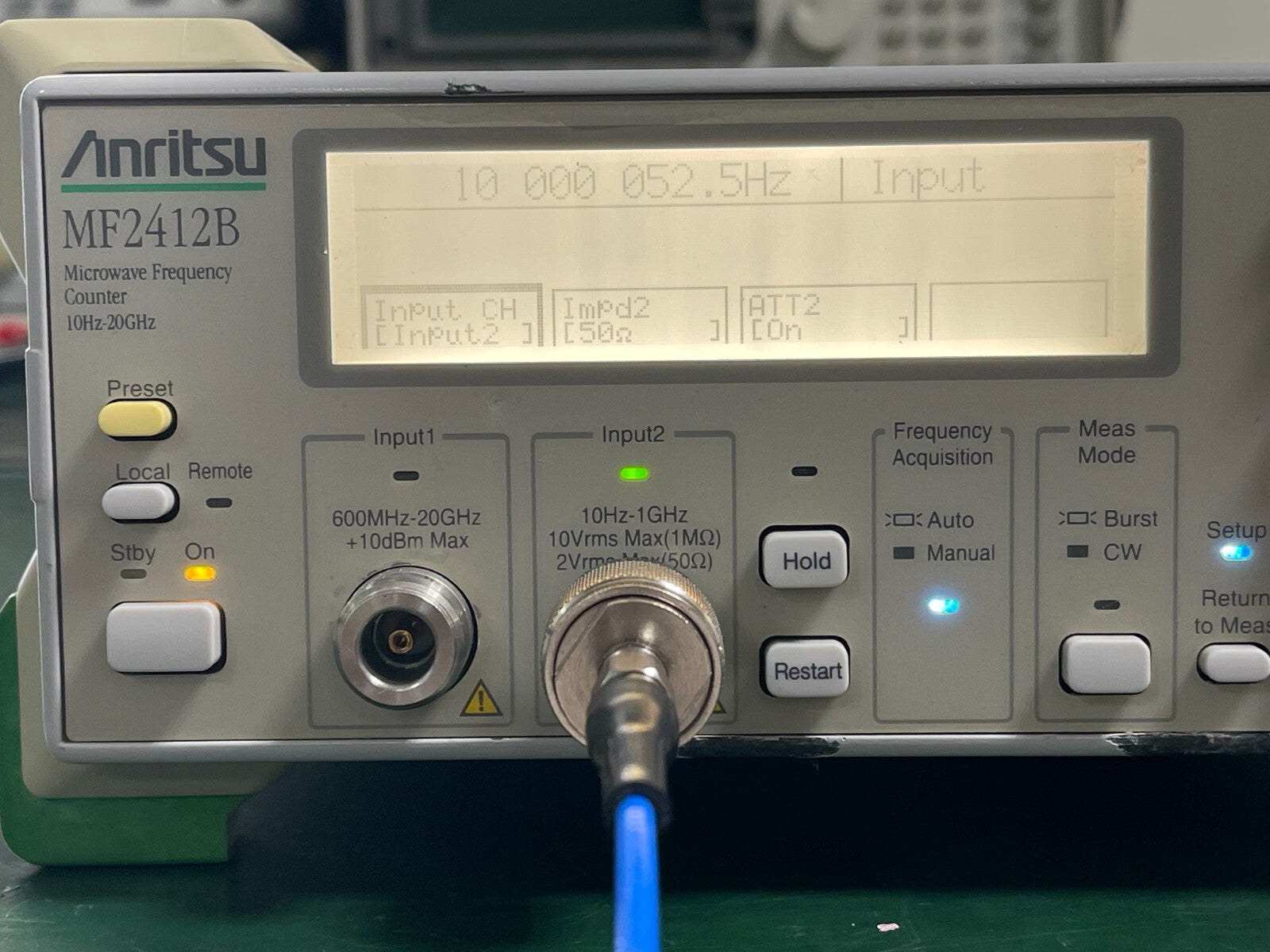 Anritsu MF2412B 10 Hz to 20 GHz Microwave Frequency Counter _7708 - XG eqpt