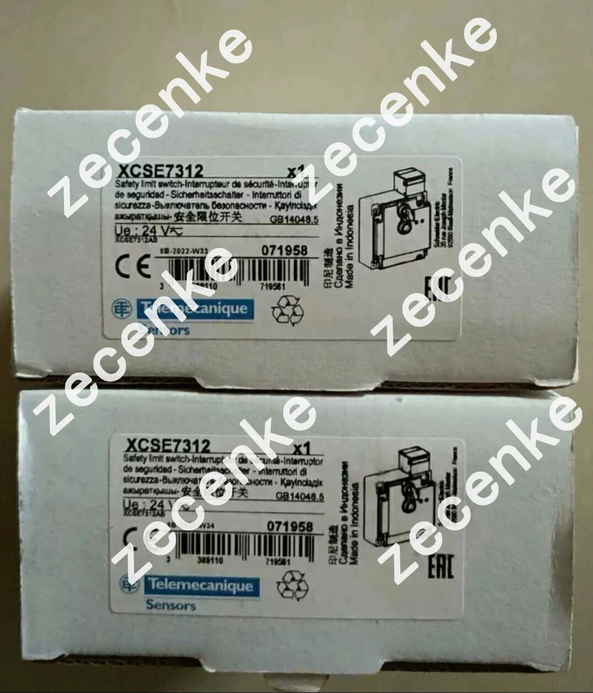 New XCSE7312 Telemecanique Limit Switch with Box Expedited Shipping