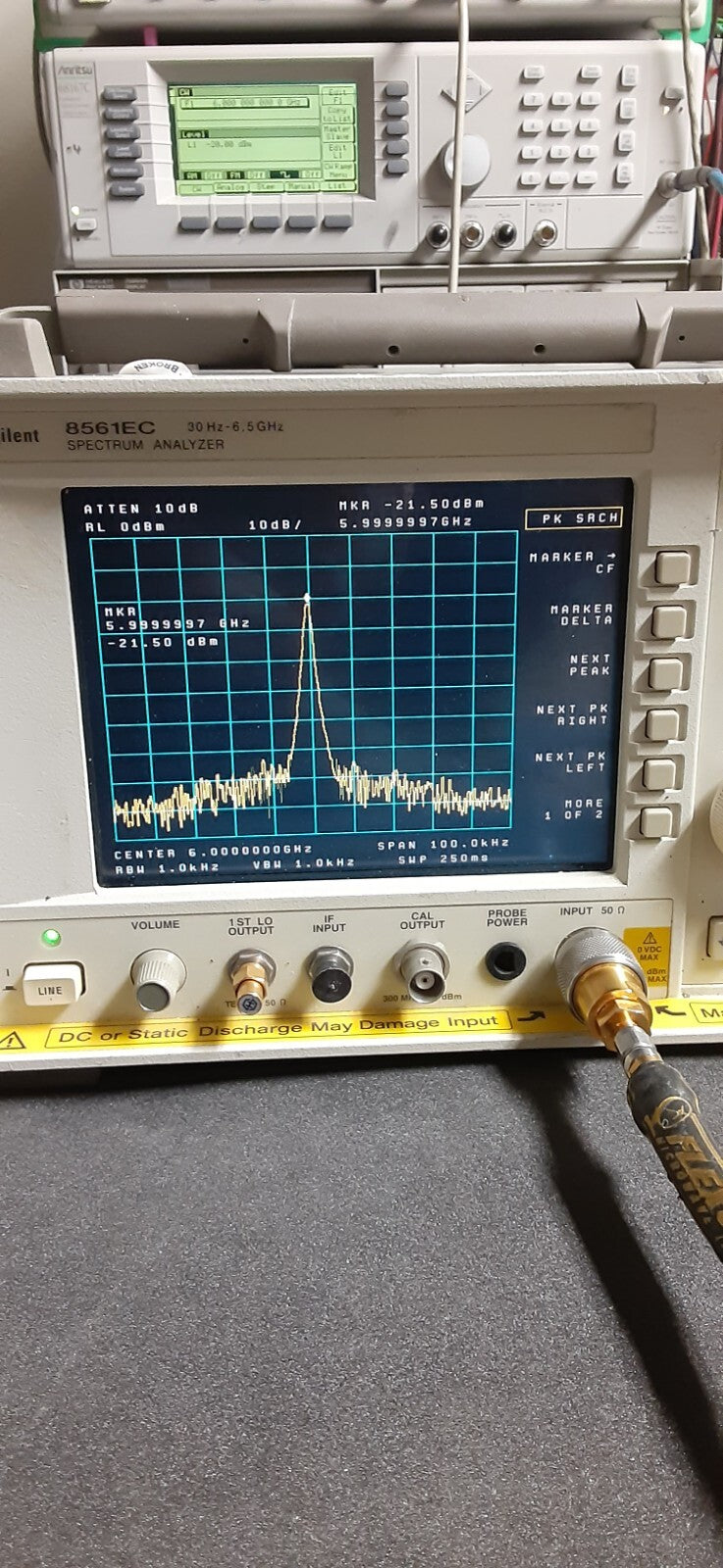 Agilent 8561EC Spectrum Analyzer 30Hz to 6.5GHz