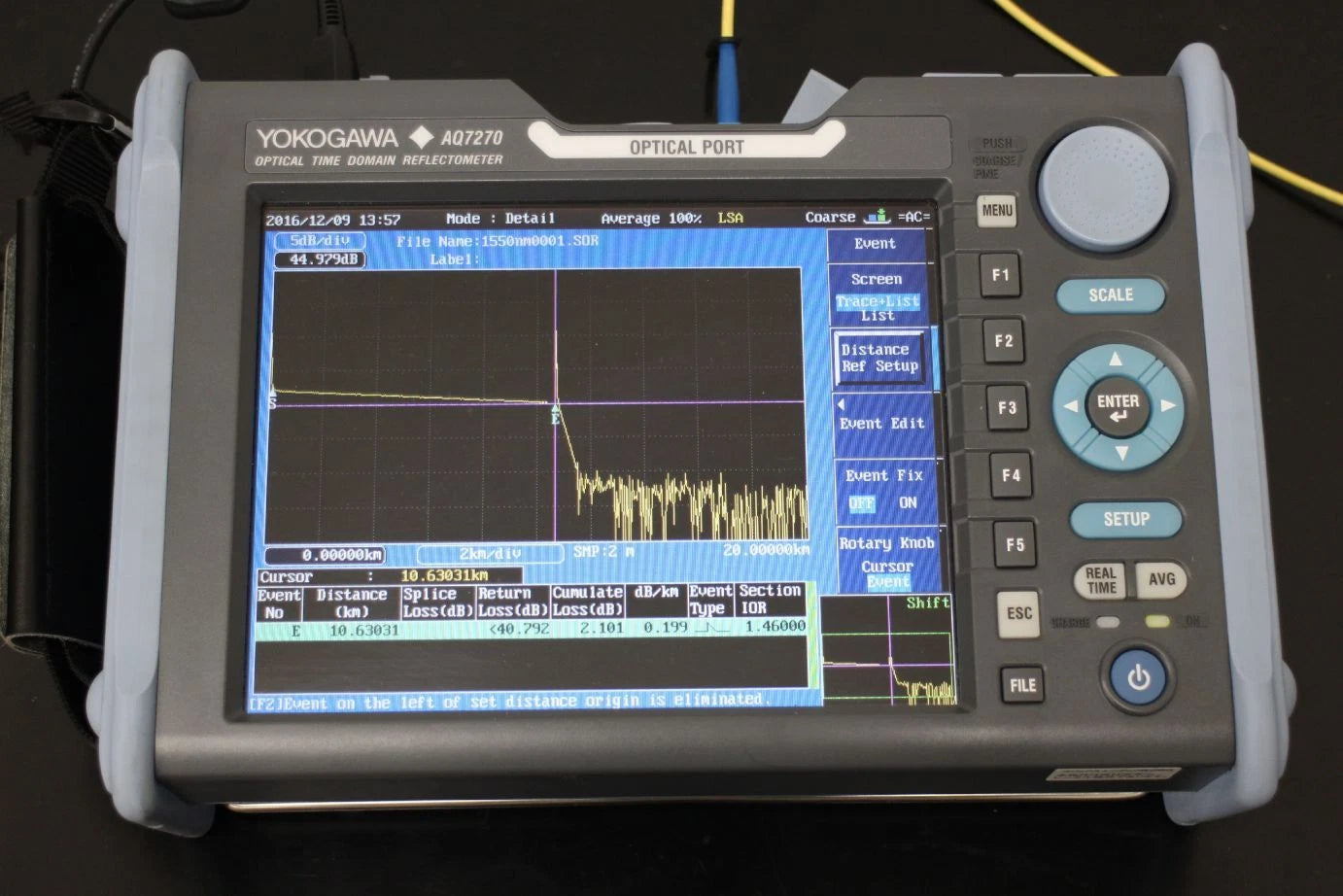 YOKOGAWA AQ7270 1310/1550 Optical Time Domain Reflectometer 735022