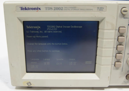 Tektronix TDS 2002 2CH 60MHz 1GS/s Digital Storage Oscilloscope