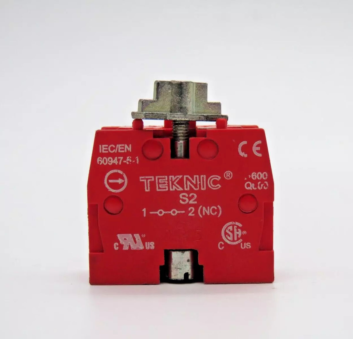 Teknic S2 IEC94751 Red Push-Button Switch Block 220V
