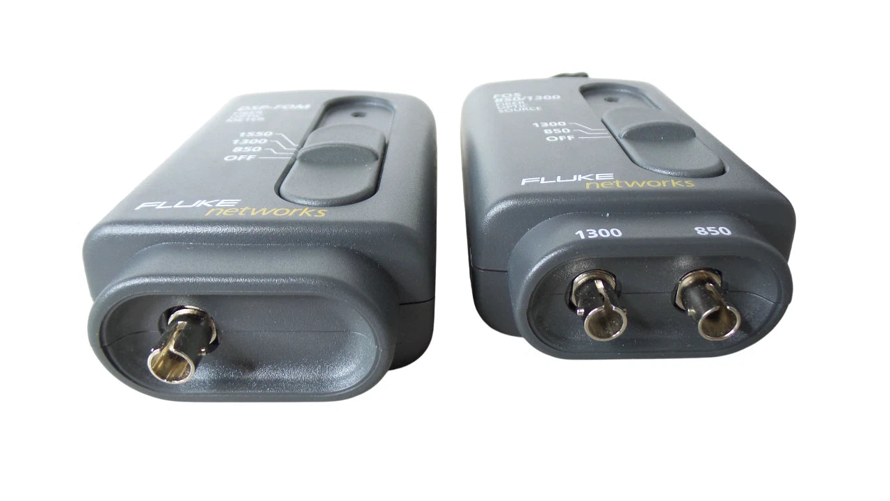 Fluke Network FOS 850/1300 Fiber Optic Source & DSP-FOM Fiber Optic Meter