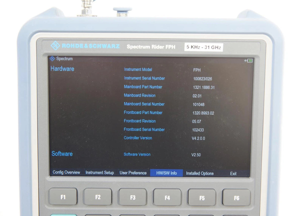 Rohde & Schwarz Spectrum Rider FPH 5kHz - 31GHz