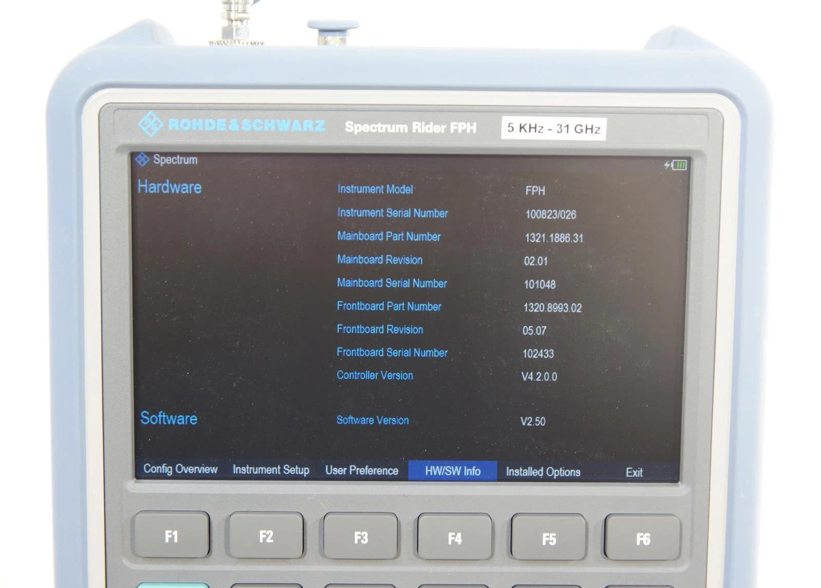 Rohde & Schwarz Spectrum Rider FPH 5kHz - 31GHz