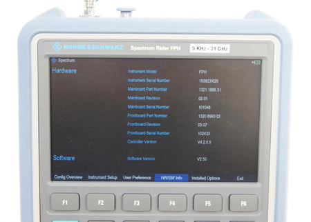 Rohde & Schwarz Spectrum Rider FPH 5kHz - 31GHz