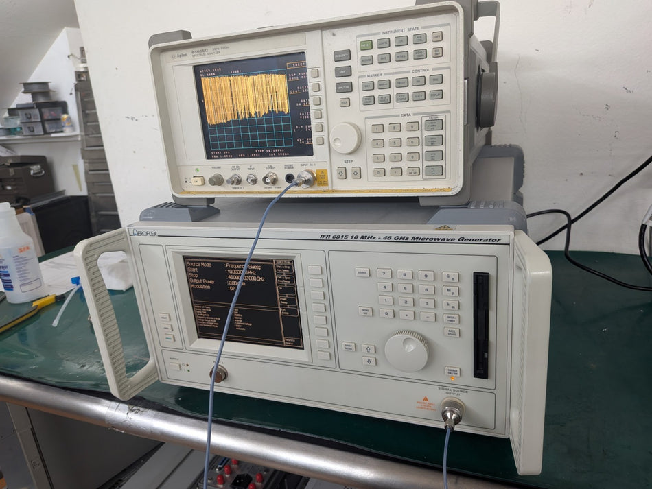 Aeroflex IFR Signal Generator Sweeper 6815 10Mhz-46 GHz Power Meter + Sensor!!