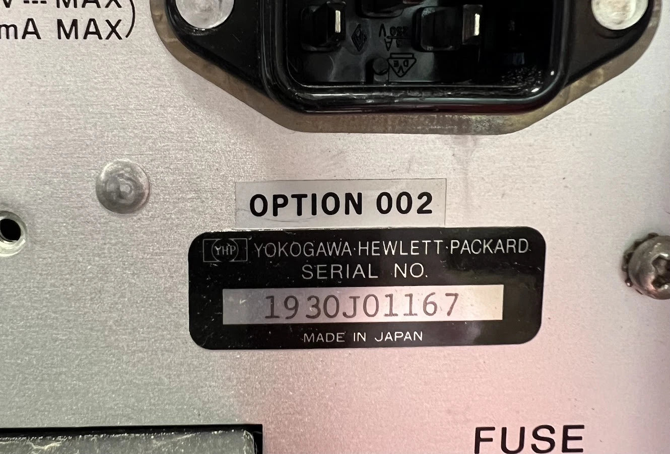 Agilent/Keysight 4191A Opt. 2 RF Impedance Analyzer 1 to 1000 MHz SN 1930J01167