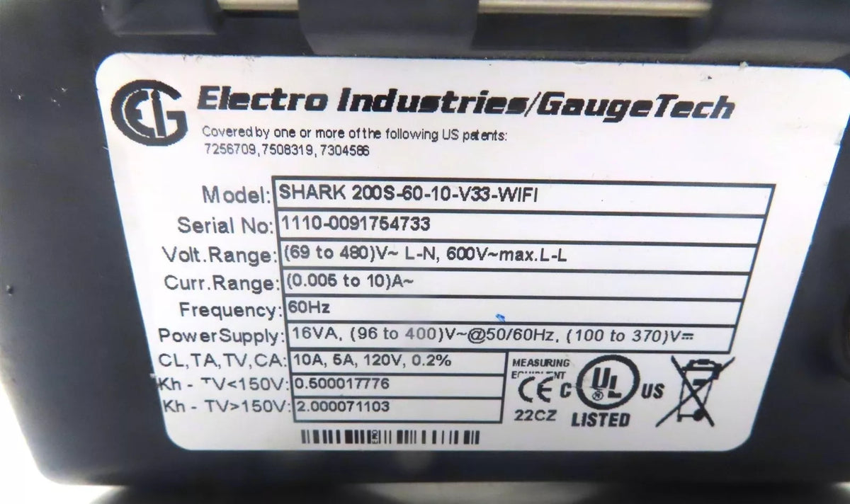 SHARK 200S-60-10-V33-WIFI Electric Meter with Advanced Connectivity