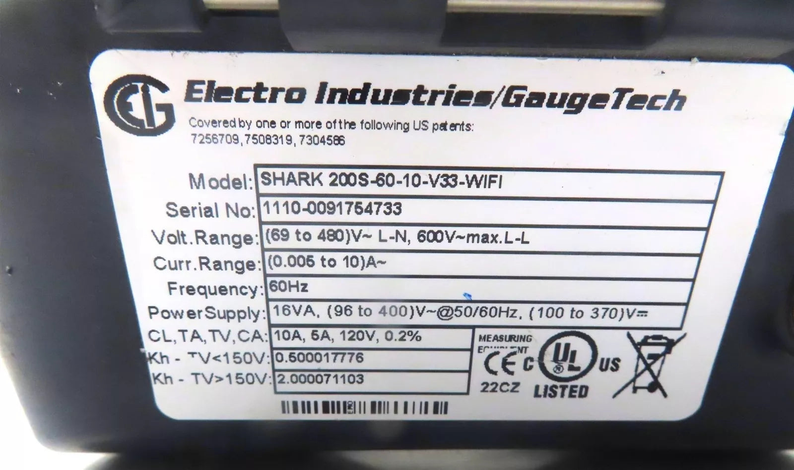 SHARK 200S-60-10-V33-WIFI Electric Meter with Advanced Connectivity