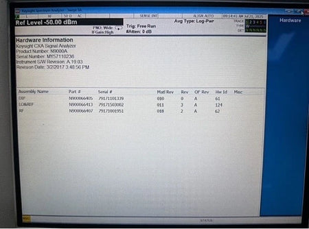 Keysight / Agilent N9000A 3GHz CXA Signal Analyzer with Low Phase Noise - Calibrated