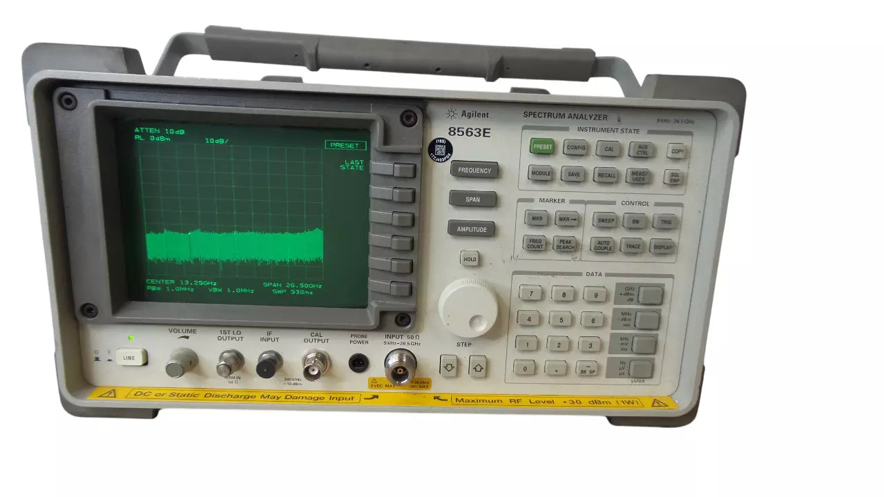 Agilent 8563E Spectrum Analyzer 9kHz-26.5GHz - Professional Testing Equipment