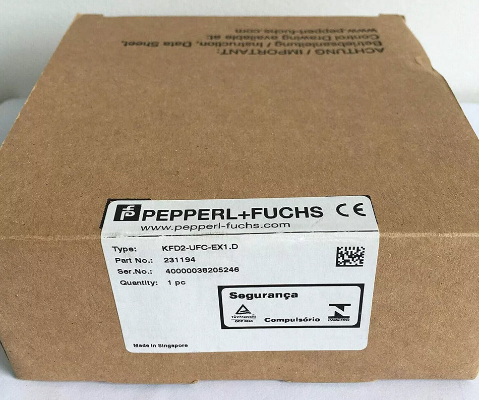 PEPPERL+FUCHS KFD2-UFC-EX1.D Adjustment Frequency Converter