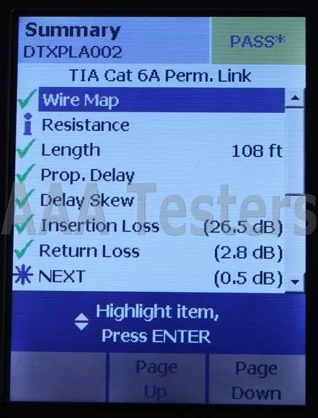 Fluke Networks DTX-1800 Cat5e Cat6 Cat6a 1gHz Certifier Tester DTX1800 v2.78