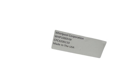Whirlpool .WHP1000VW. White Laundry Pedestal
