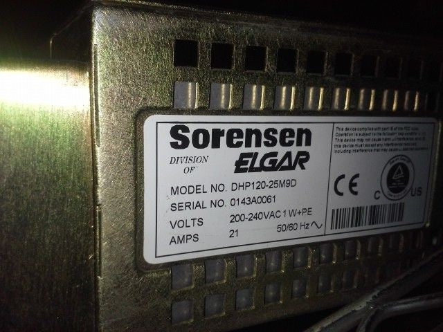 120 Volt Programmable Power Supply by Sorensen