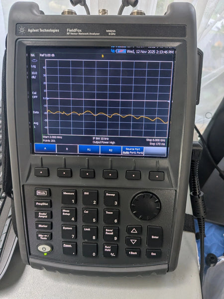 Keysight Agilent VNA Vector Network Analyzer Fieldfox N9923a Cal'd! 6 GHz Opts!