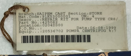 Grundfos CR CRN 8/16 Service Kit Seal CR 425062