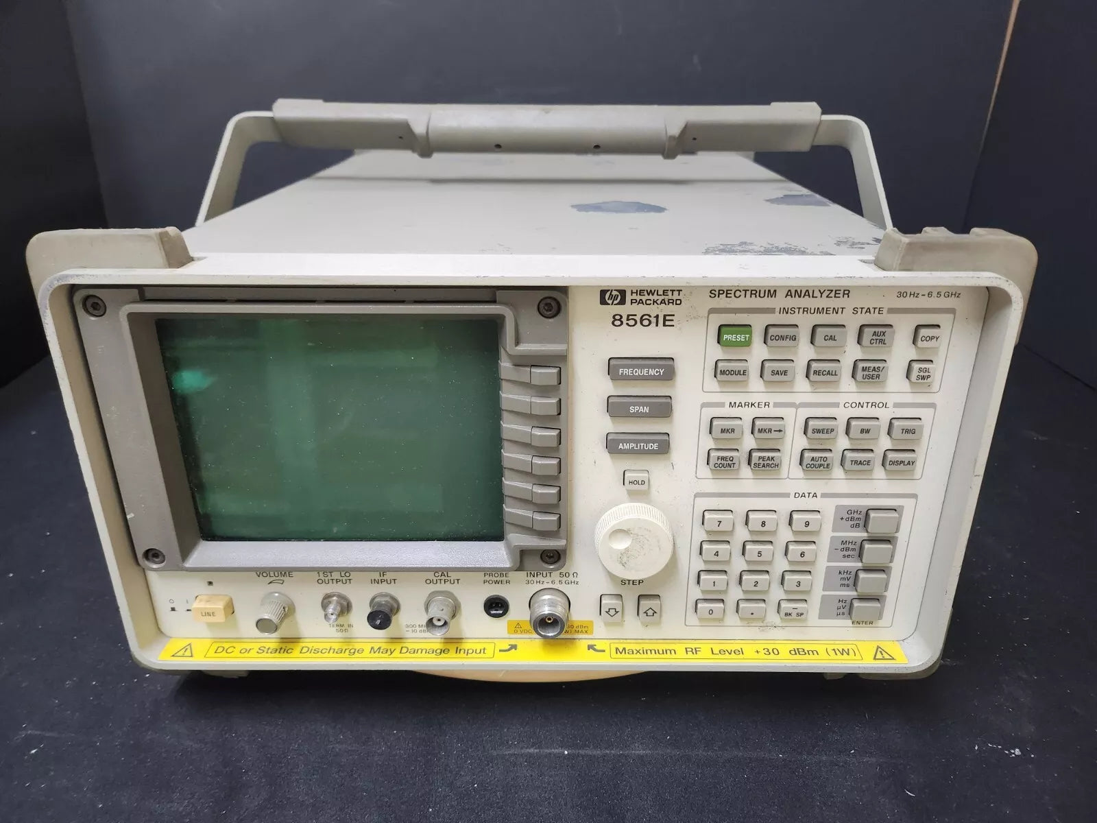 HP 8561E Portable Spectrum Analyzer 30 Hz to 6.5 GHz AS-IS (2661)