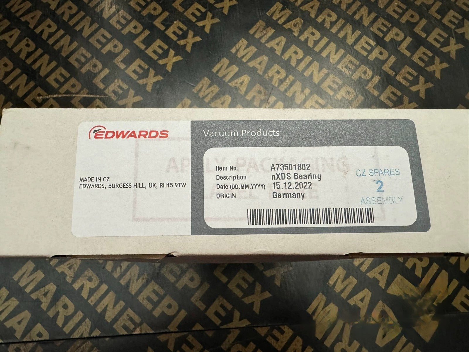 EDWARDS A73501802 Vacuum Pump Bearing Repair Kit