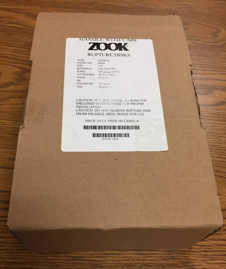 Zook Model RAUS Sanitary Rupture Disk Size 3” 100PSI (G) at 80°C