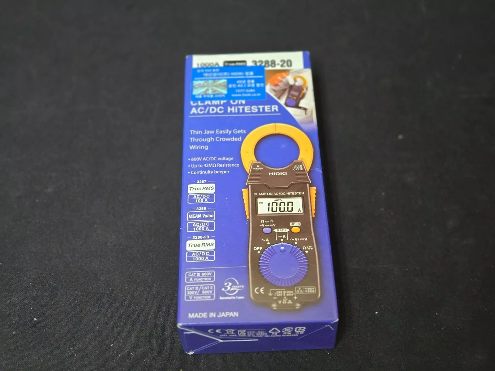 Hioki 3288-20 True RMS Clamp On Hitester 100A/1000A AC/DC Clamp