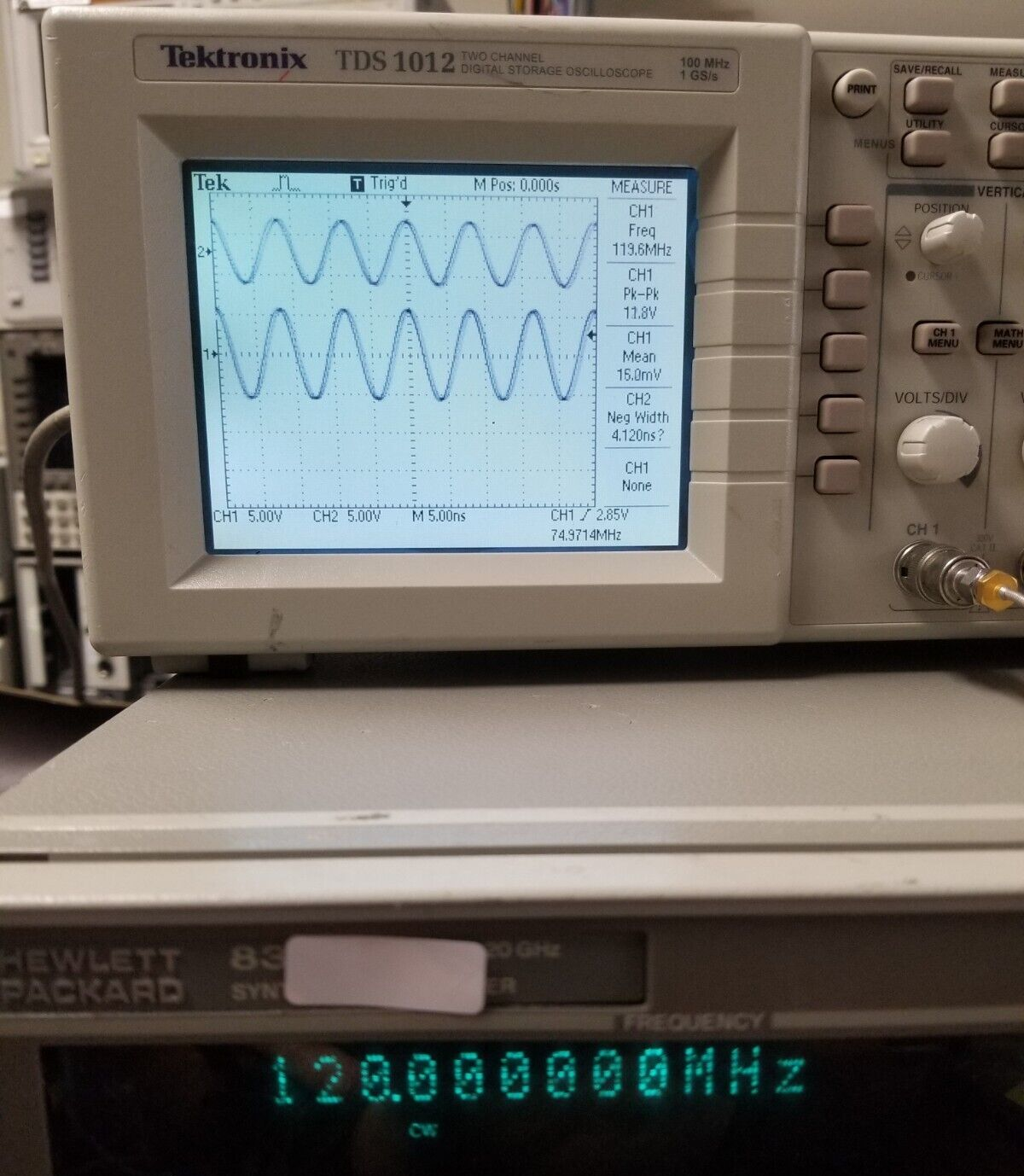 Tektronix TDS1012 100MHz Digital Storage Oscilloscope