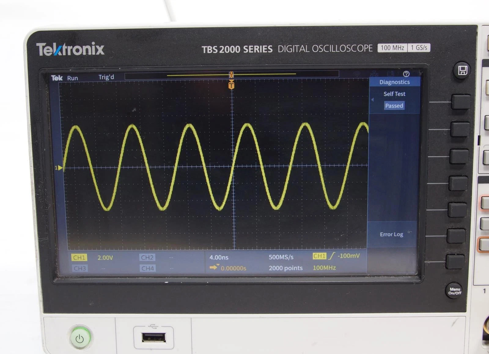 Tektronix TBS2014 100MHz 1GS/s 4-Channel Digital Oscilloscope