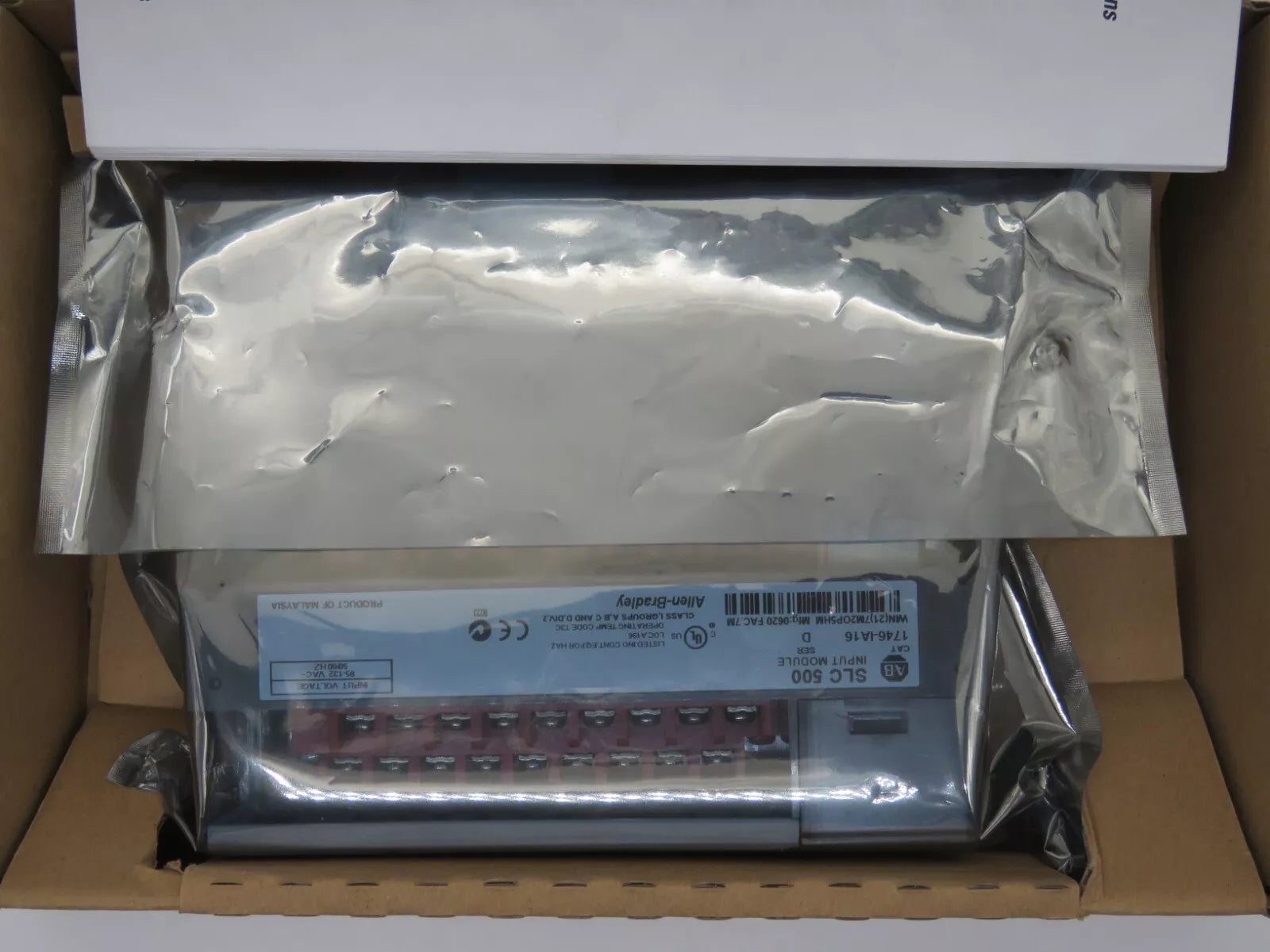 Allen-Bradley 1746-IA16 Digital Input Module SLC 500 SER D 110-120 VAC - NEW