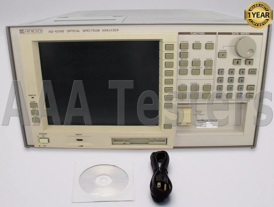 Ando AQ-6315E Optical Spectrum Analyzer 350 - 1750nm AQ6315E OSA