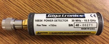 Giga-Tronics 16934 Power Sensor, 30MHz - 18GHz, Rise Time 750ns