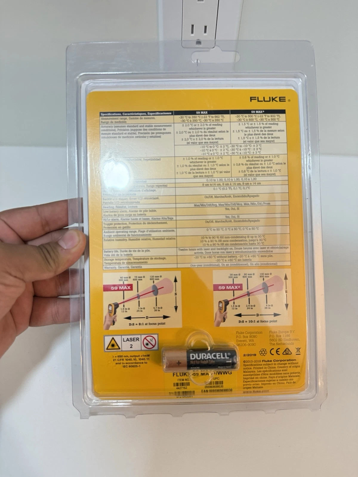 Fluke 59 Max Infrared Thermometer, Factory Sealed