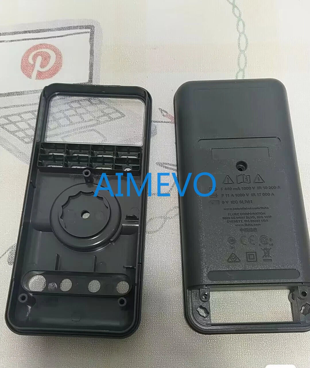 Replacement Front and Back Shell Compatible with Fluke 87V Multimeter - Top and Bottom Cover Included