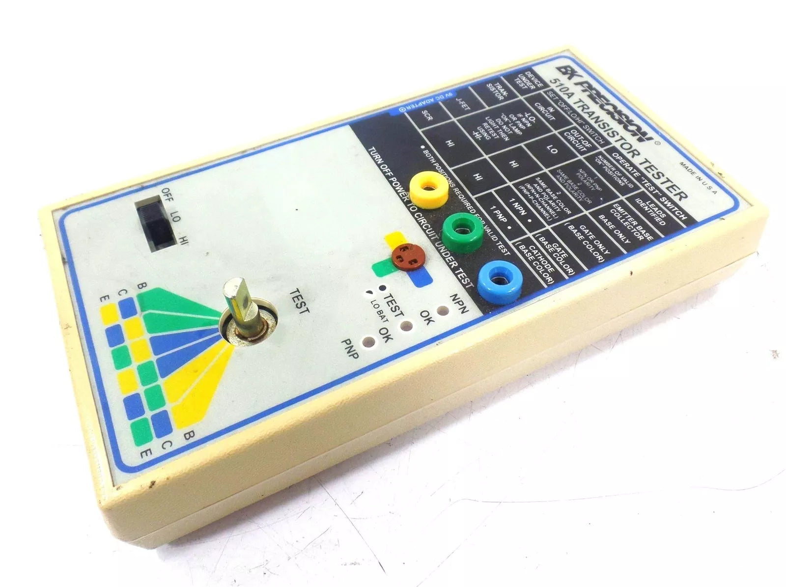 BK Precision 510A Transistor Tester with Complete Capability Set