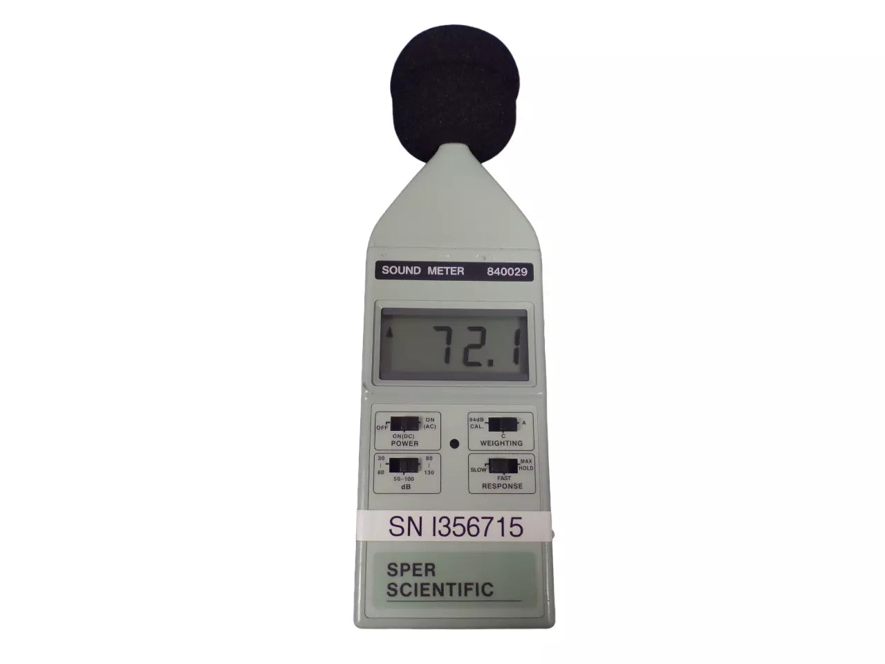 Sper Scientific 840029 Sound Meter - High Accuracy Noise Level Measurement