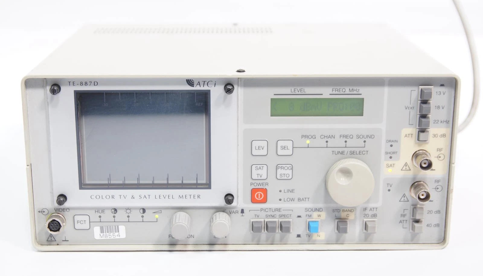 Atci Te-887D Cable TV Spectrum Analyzer TV And Satellite Spectrum Analyzer