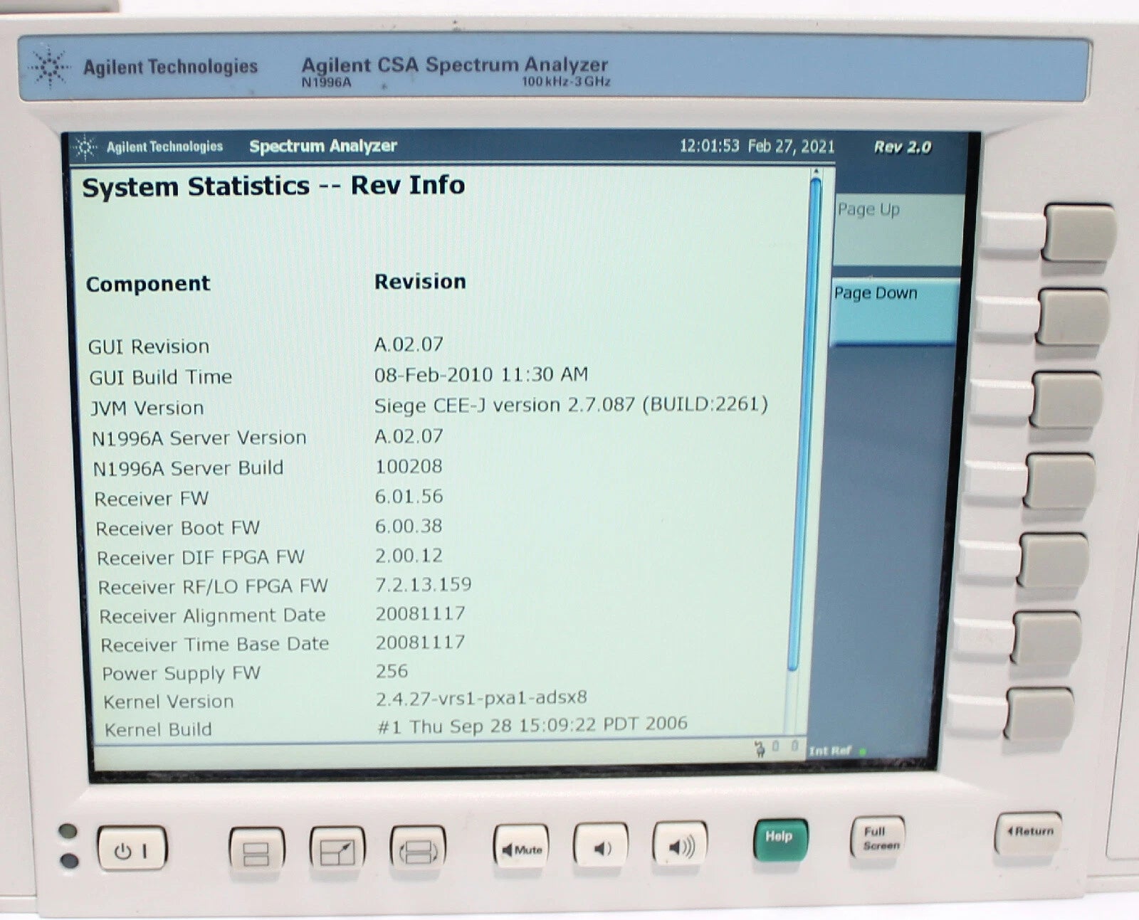 HP Agilent Keysight N1996A 100 kHz to 3 GHz CSA Spectrum Analyzer AS-IS